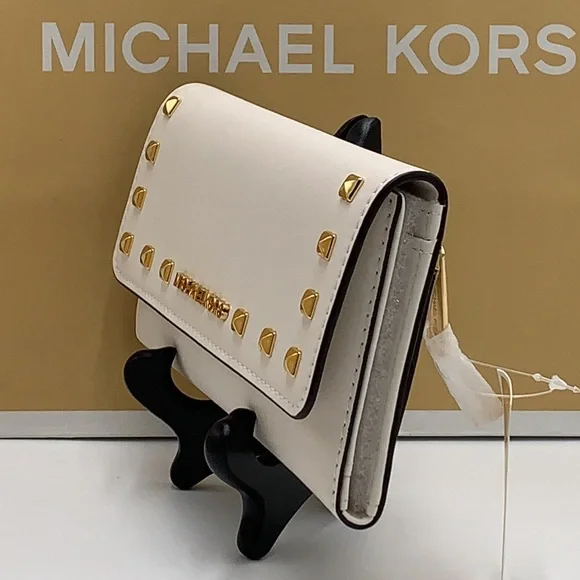 MICHAEL KORS JET SET TRAVEL 
LARGE TRIFOLD NON-LEATHER VEGAN 
WALLET
OPTIC WHITE - Picture 6 of 15